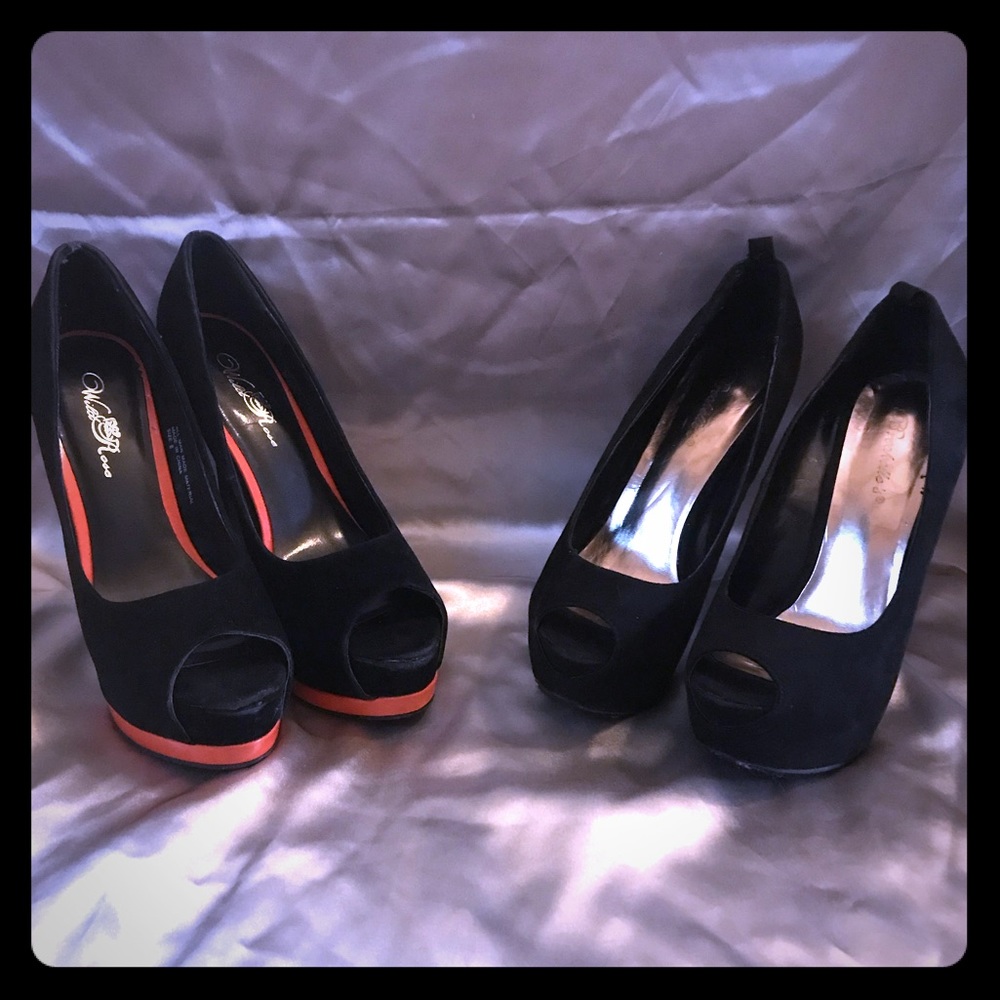 6” stilettos size 8M
